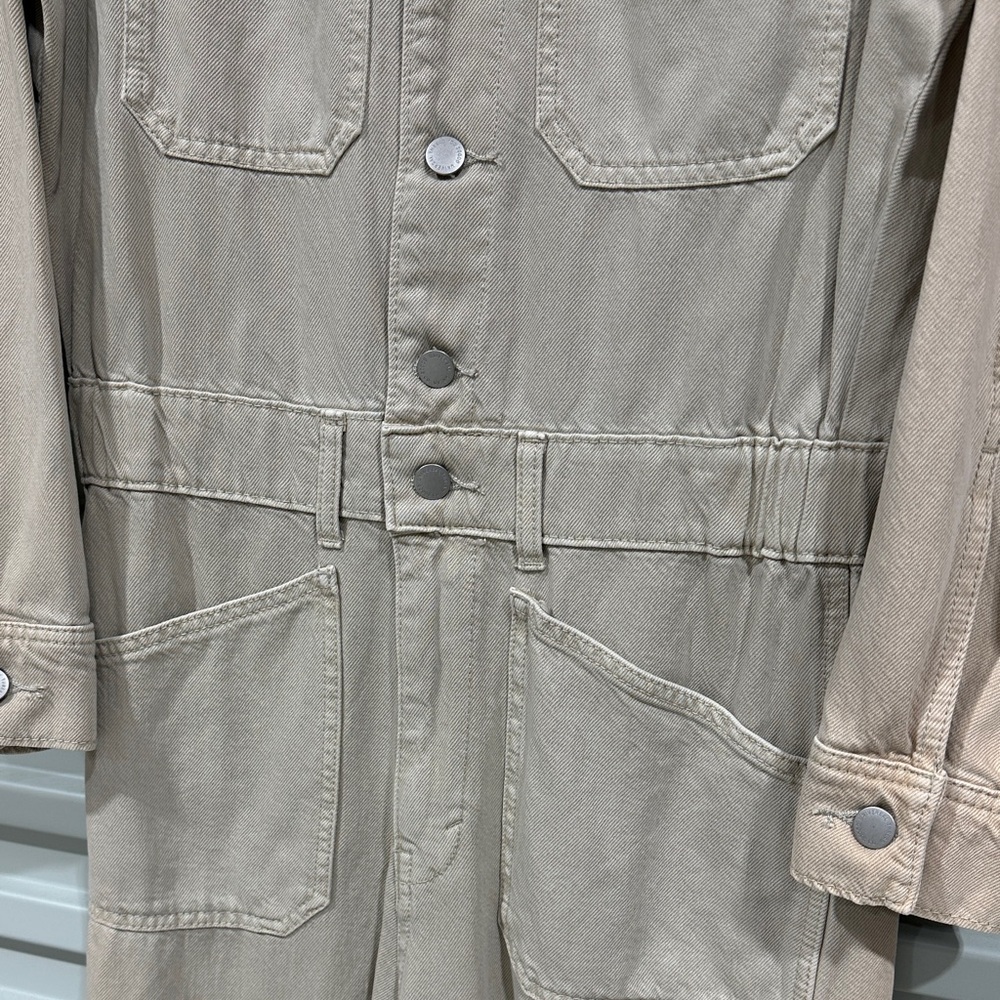 Universal Thread Beige Washed Utility Jumpsuit NWT - image 8